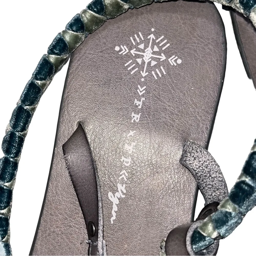 Free People X Faryl Robin Cayman Vegan Velvet Cross Sandals - Image 7