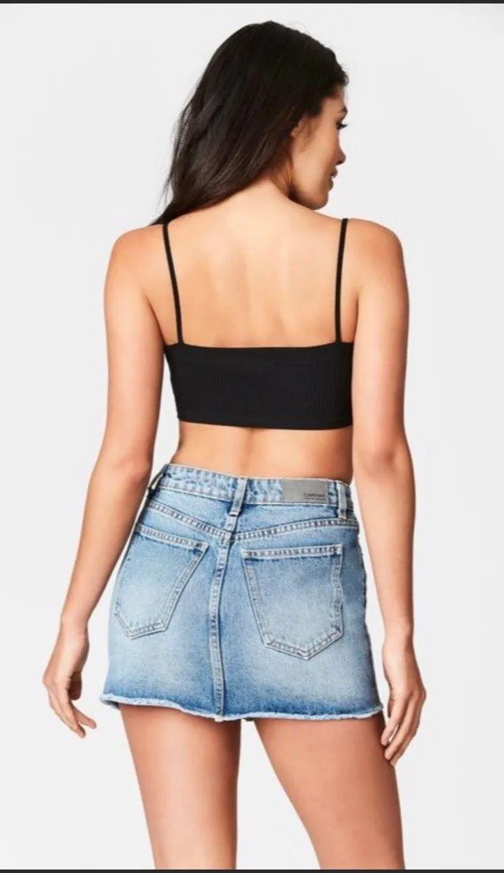 LF carmar Denim High Rise Mini Skirt - Image 2