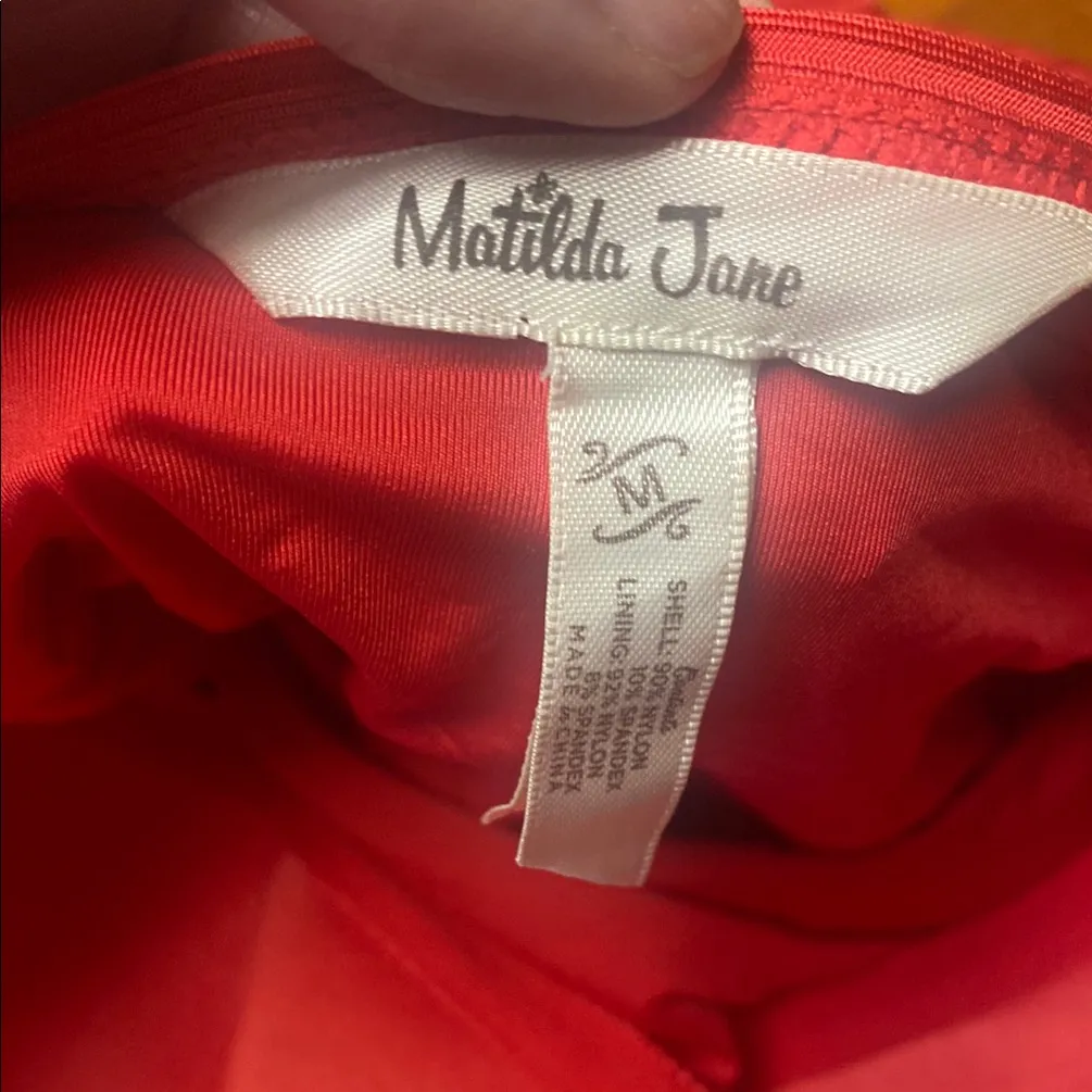 Matilda Jane Red One Piece Swimsuit - Image 3