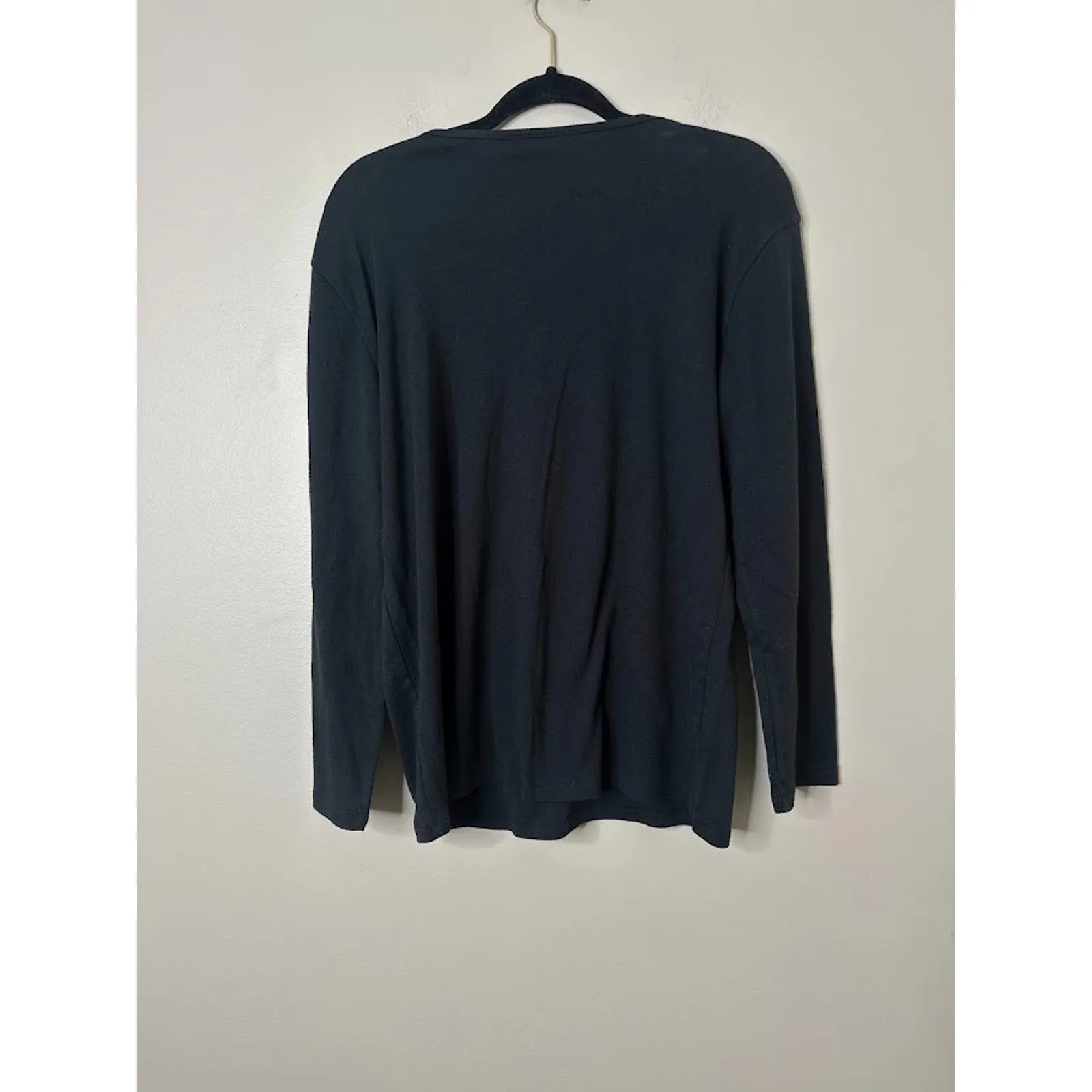 Vintage MC Sportswear Womens 1X Sweatshirt Top Halloween Ghoul Ghost Black - Image 3