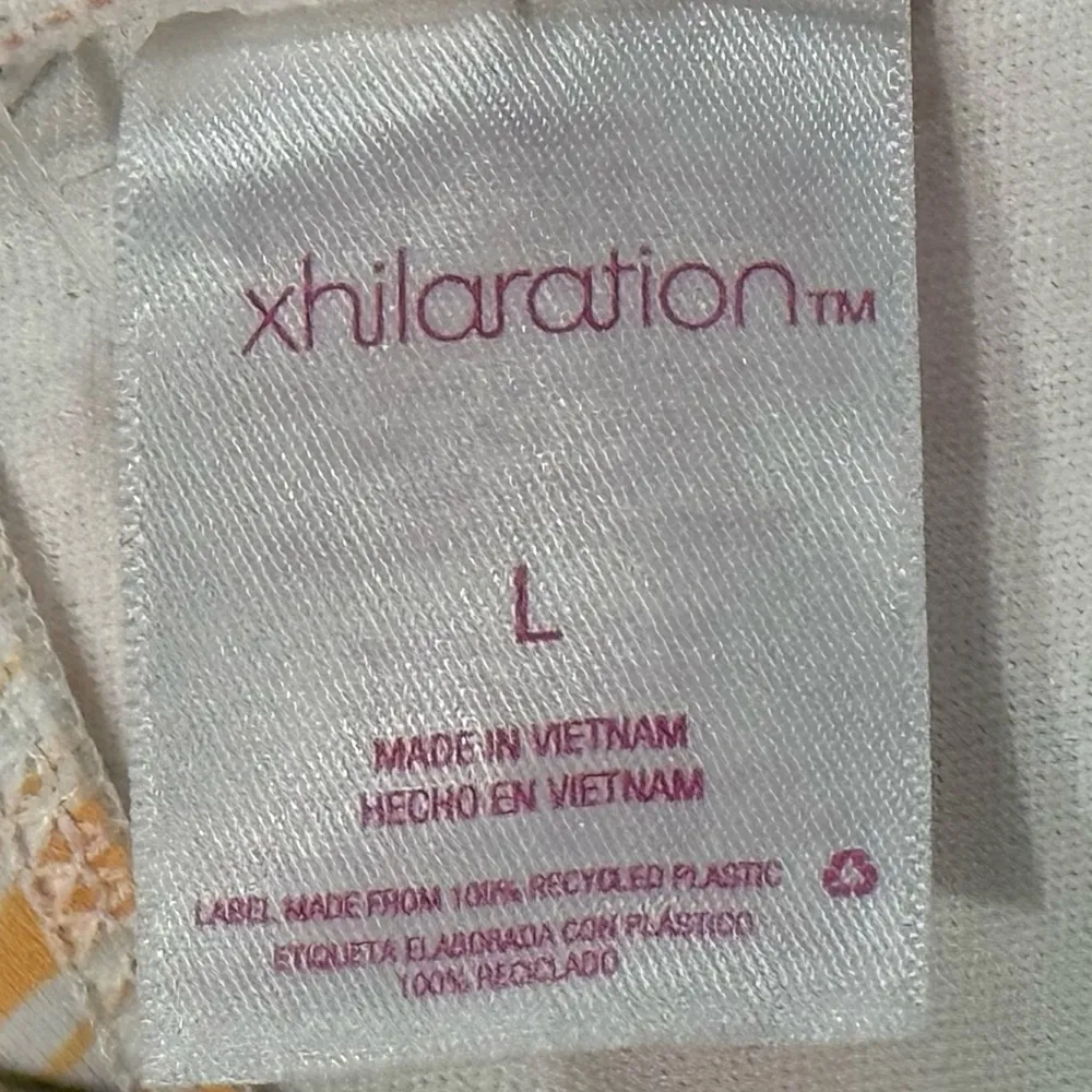 Xhilaration Juniors Tropical Floral Swim Bikini Adjustable Top Large (8-10) New! - Image 10