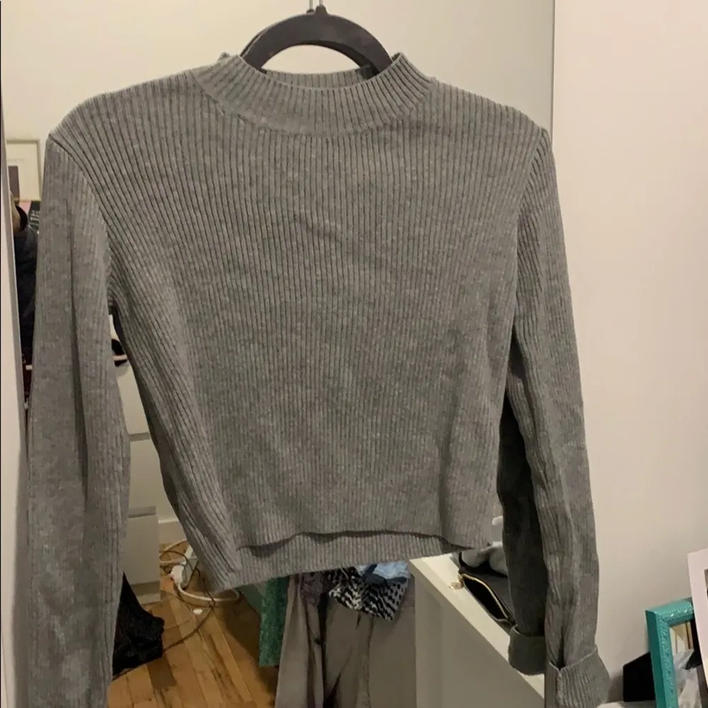 Brandy Melville Mock Neck Cropped Sweater - Image 2