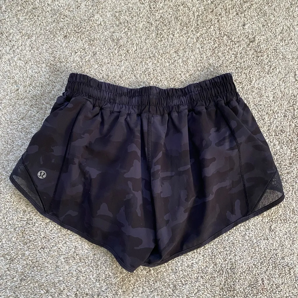 lululemon athletica Black Camo Athletic Shorts - Image 5