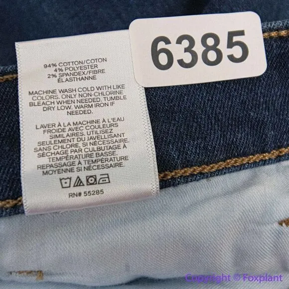 NEW Express super high rise mom jeans‎ in medium dark blue wash, 14R - Image 13