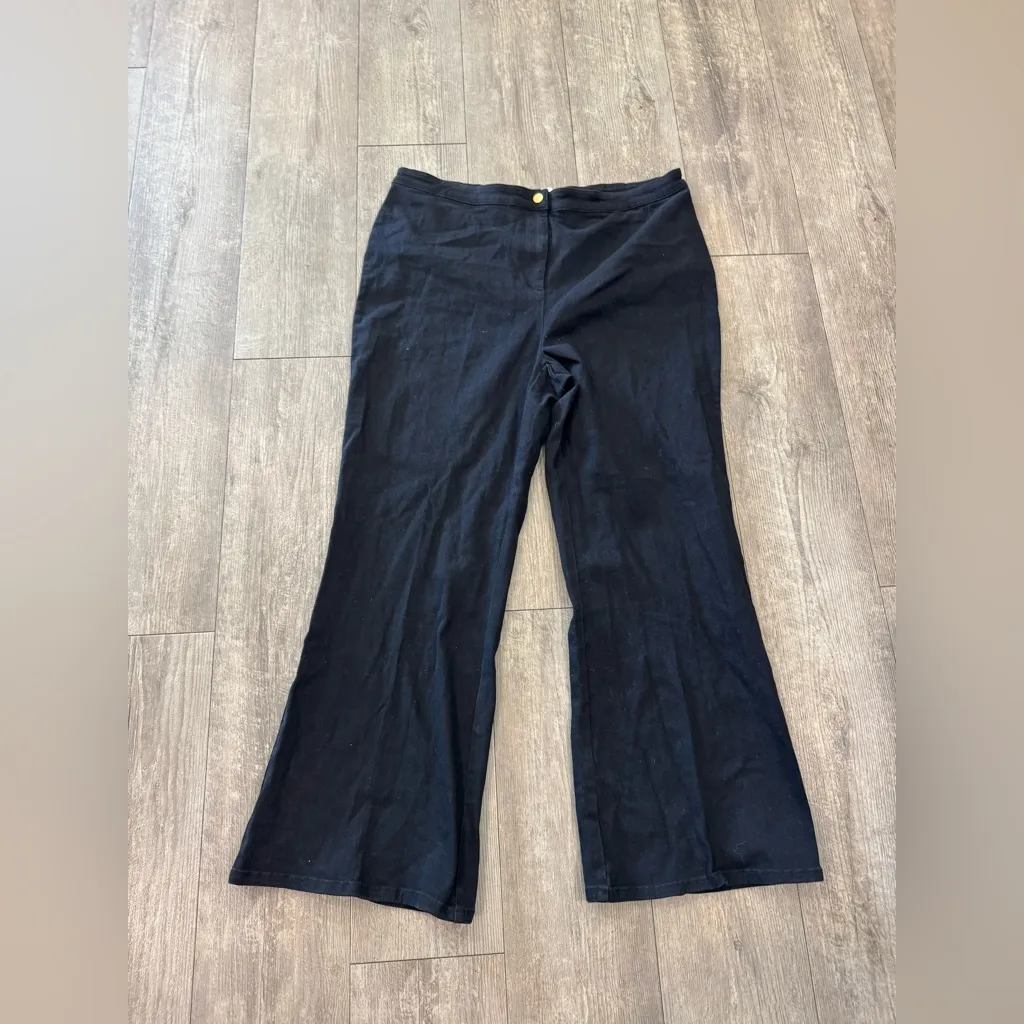 Elegant Black Wide Leg Women's Pants Size undefined - Image 4