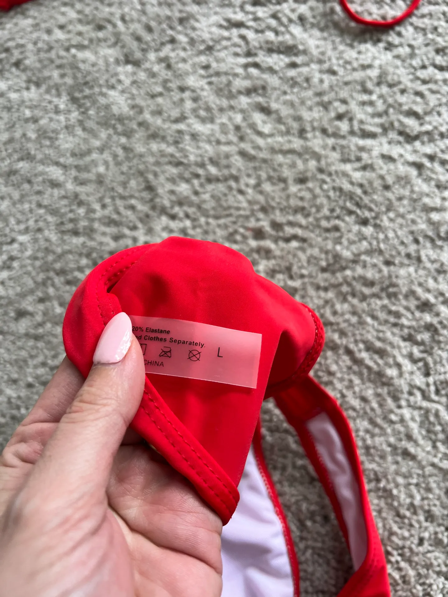 Red Bikini Set Size L - Image 3
