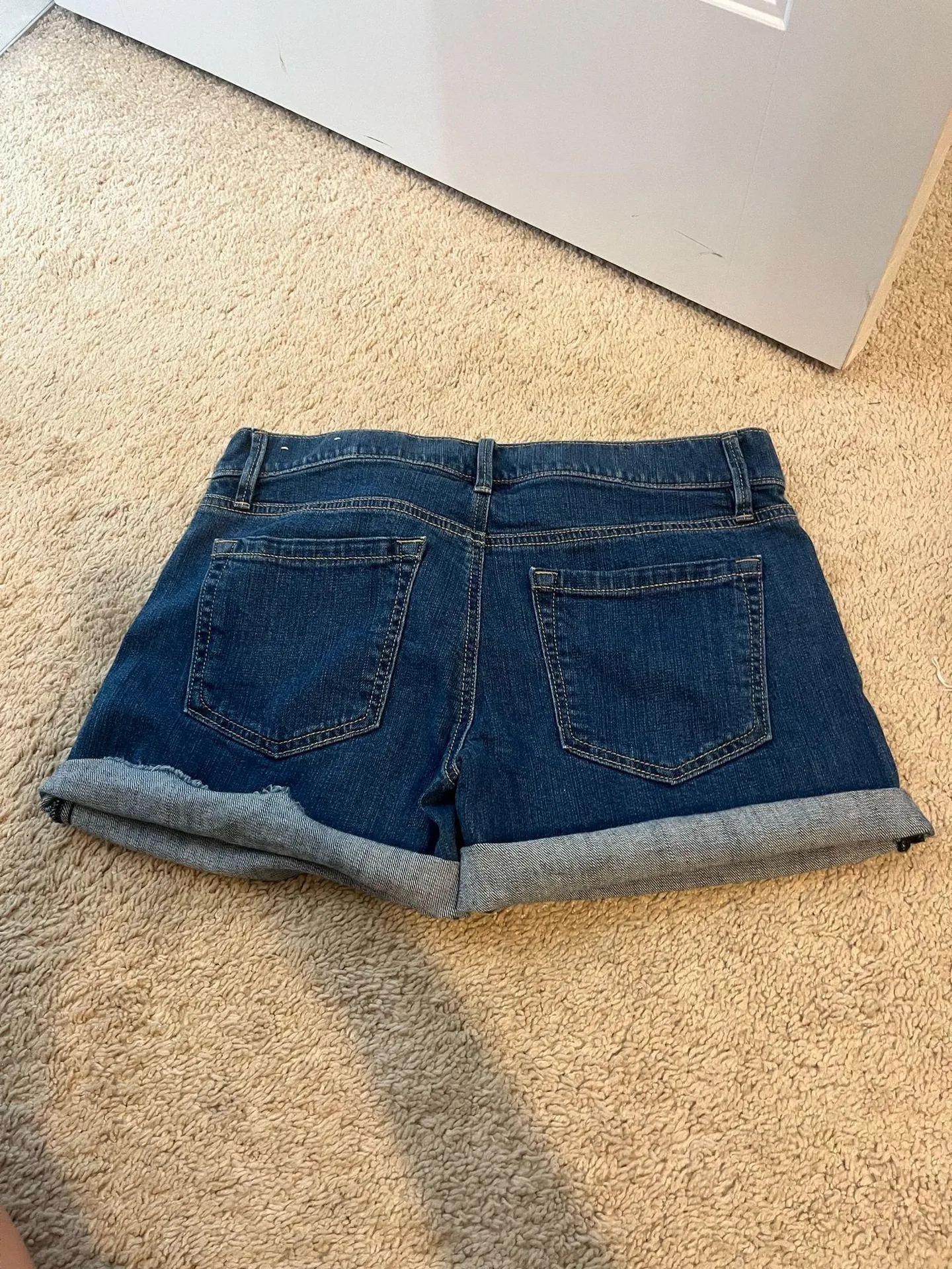 Loft Embroidered Denim Shorts Floral - Image 4