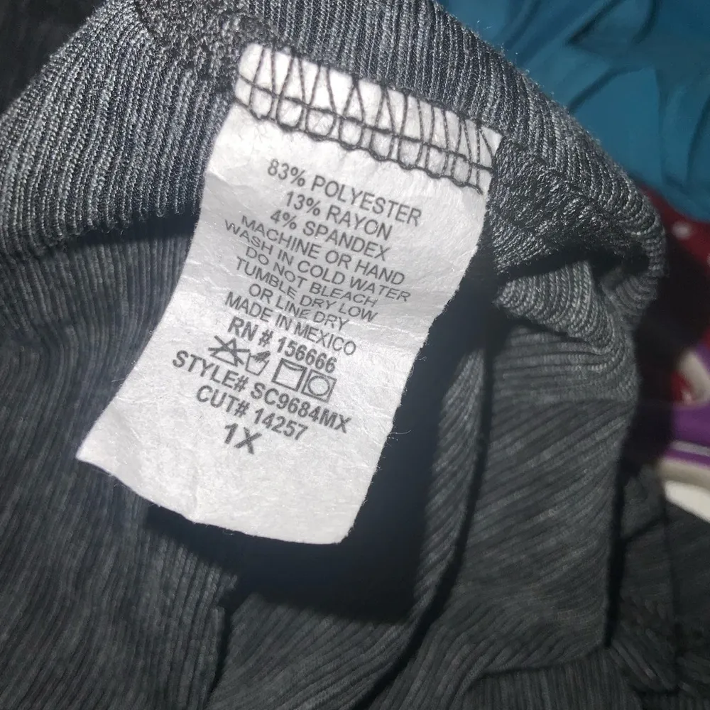 Scarlett Black & Gray Striped Hooded Open Front Lightweight Cardigan Tunic 1X - Image 8