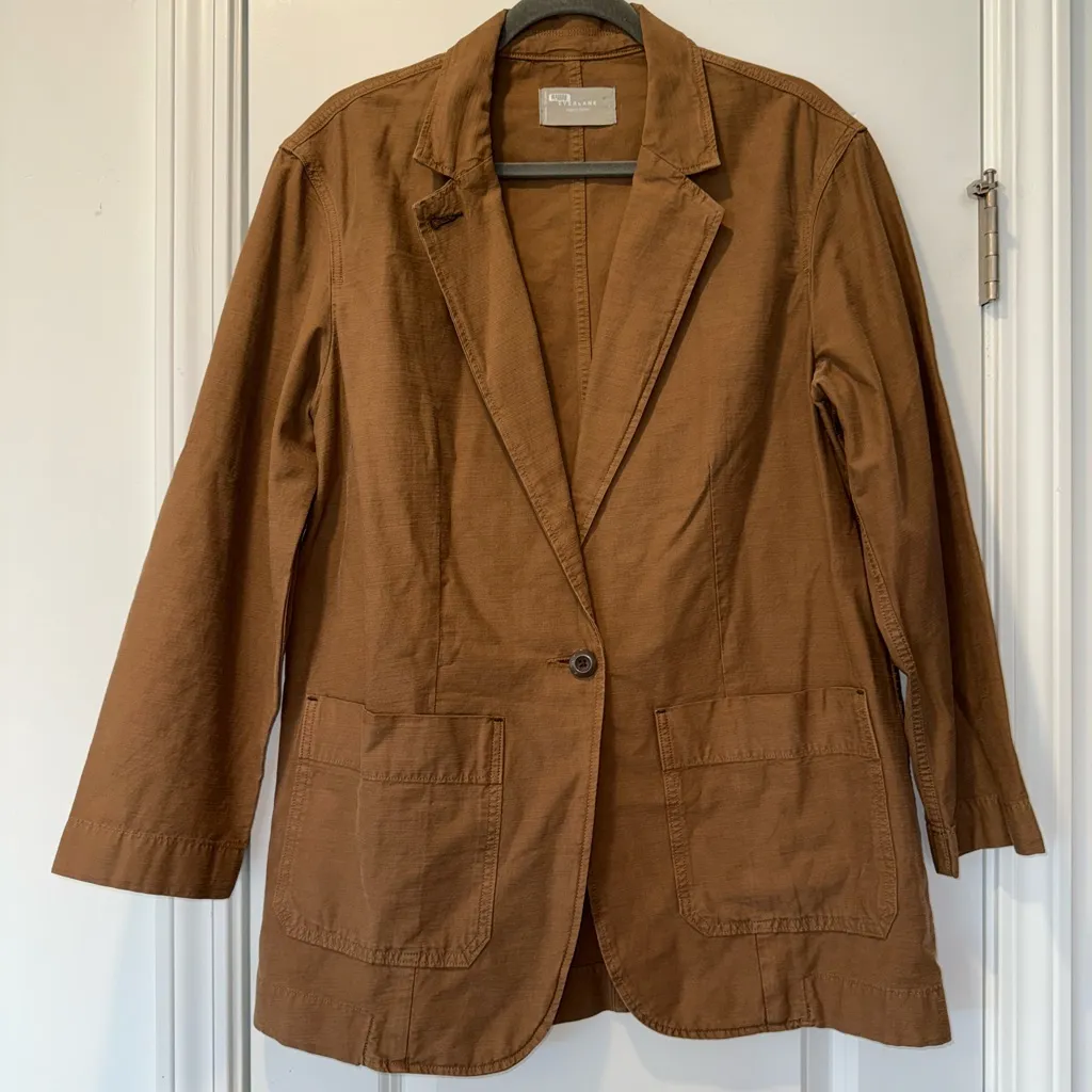 Everlane Fatigue Brown Blazer - Image 3