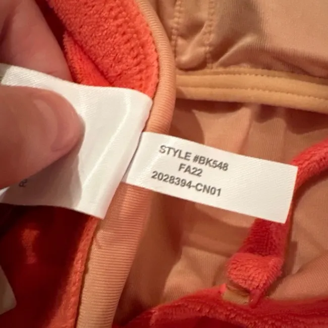 J. Crew Cutout Bandeau One Piece Terry Fabric Swimsuit in Coral Pink Sz 24‎ NEW - Image 7