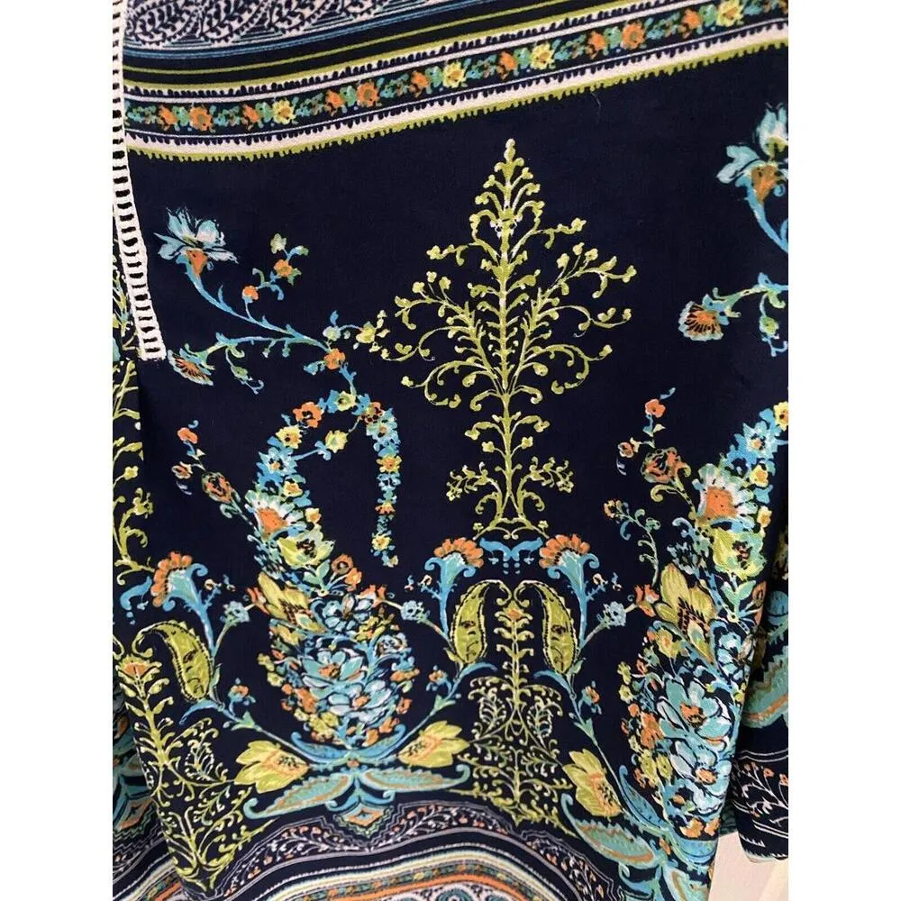 Sami & Jo Blue Top Multi Color Sz.L - Image 3