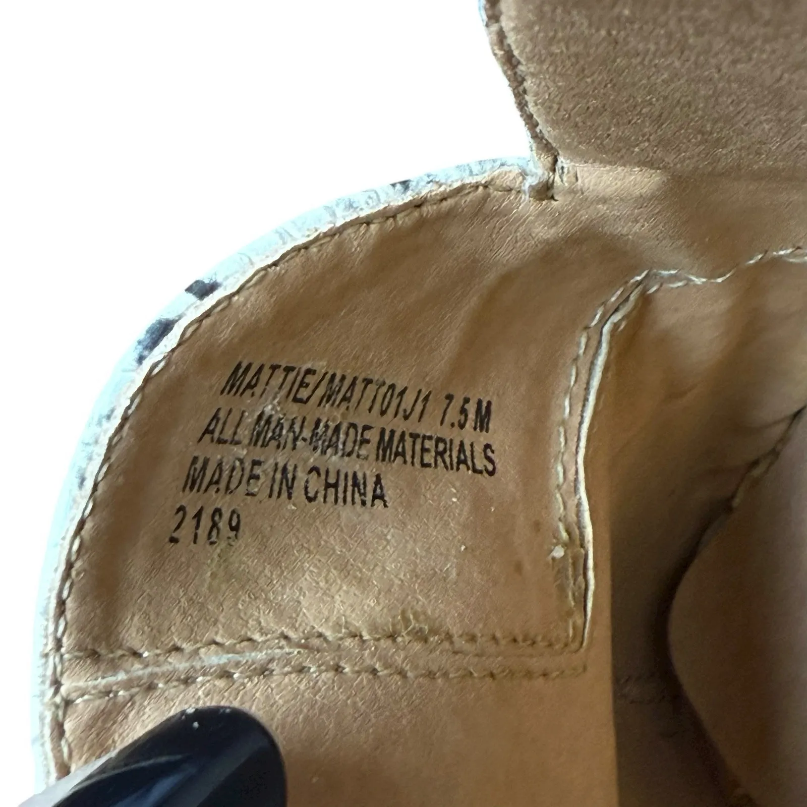 Madden Girl Mattie Snake Print Mules Size 7.5M‎ Womens Shoes Slip On Casual Work - Image 7