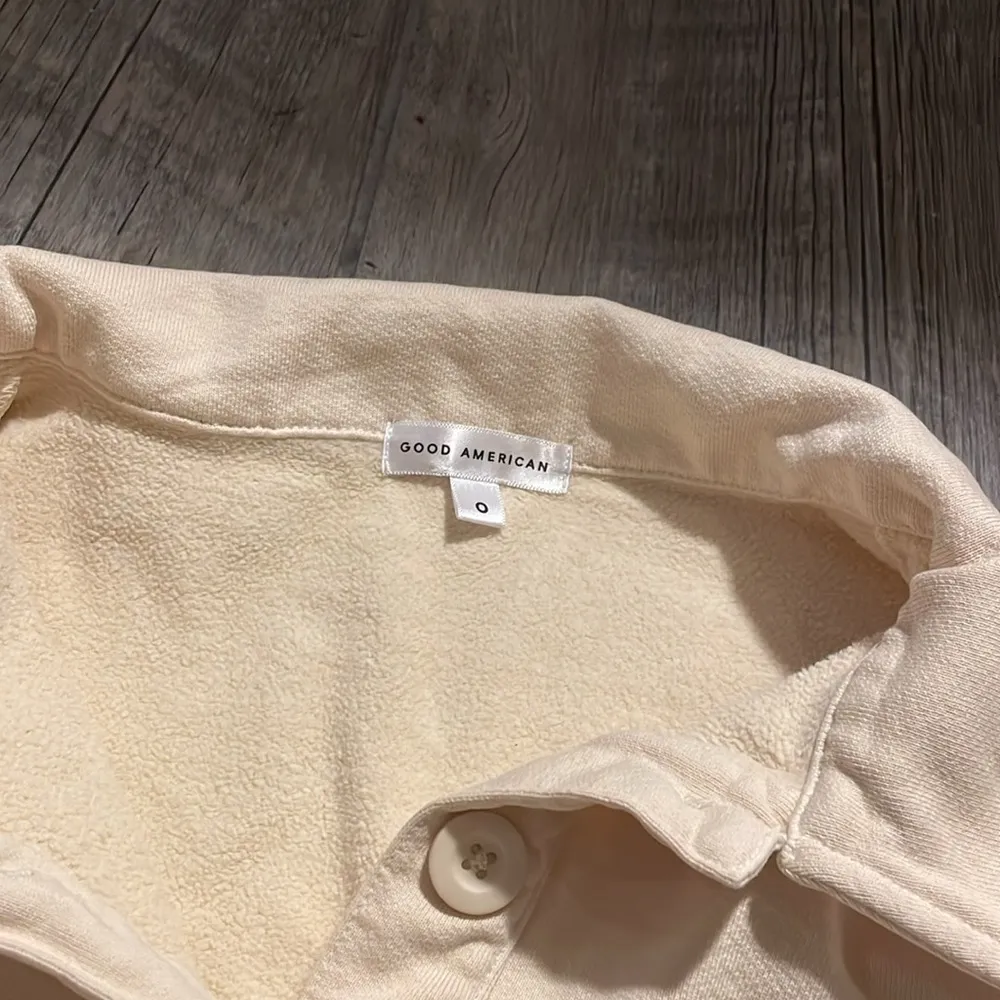 Good American Cropped Fleece polo - Image 3