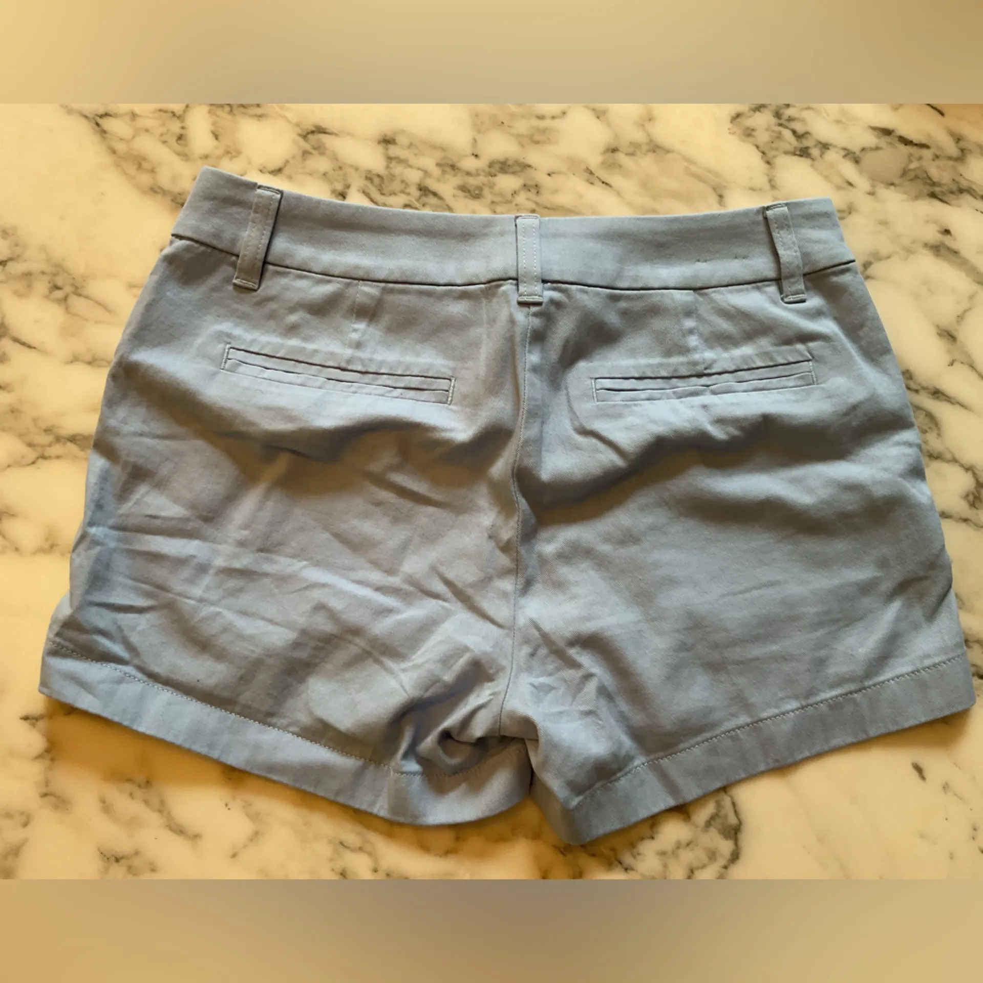 NWOT J. Crew Mercantile Classic Cotton Chino Short 3.5" in Light Blue 0 Fix Snap - Image 11