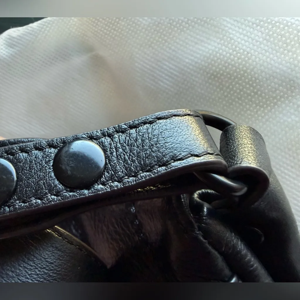 Aimee Kestenberg Lovers Lane Black Genuine Leather Convertible Crossbody - Image 6