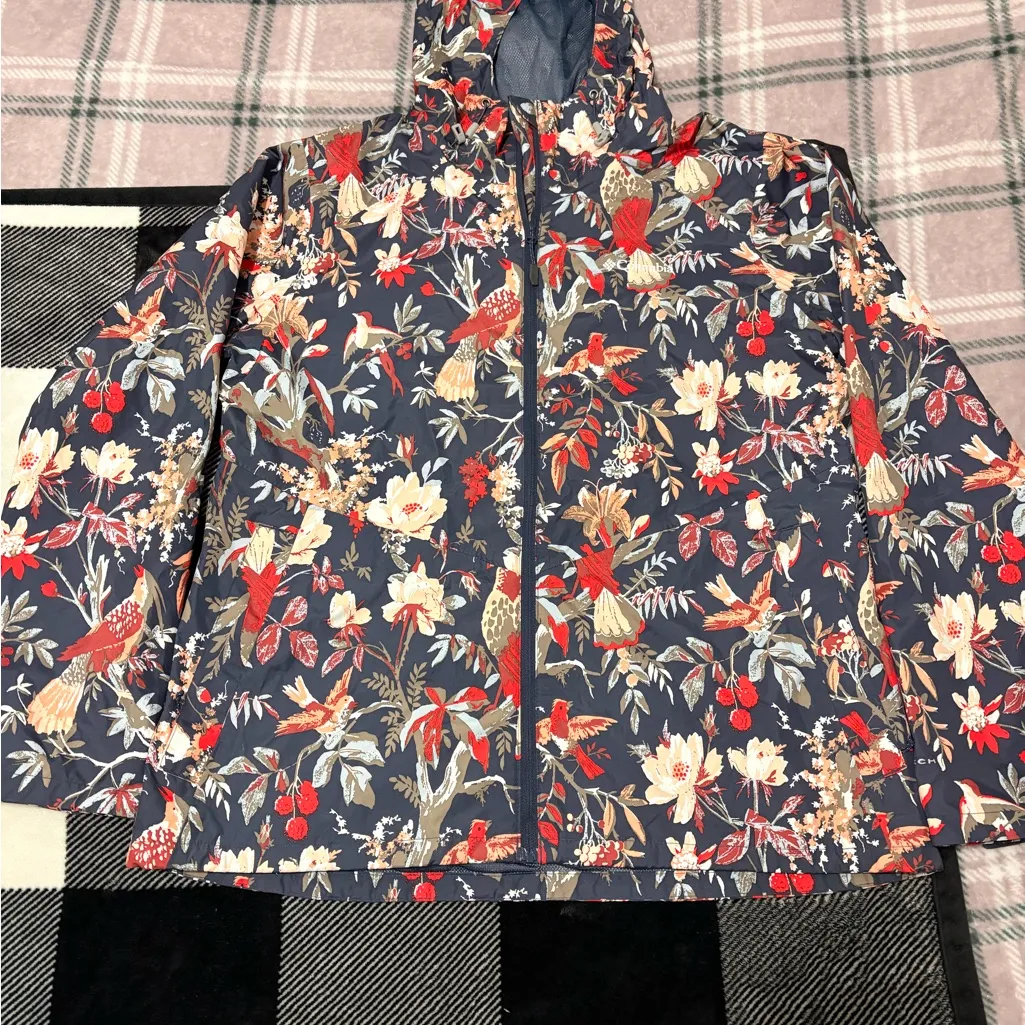 Columbia Women's Navy Floral Ski Jacket - Image 2