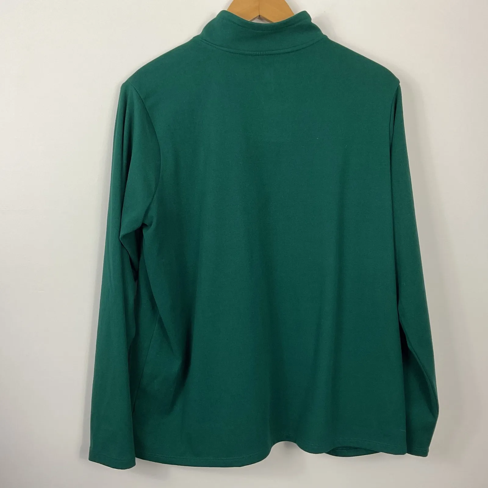 Happy Camper by Torrid Women's Green Micro Fleece Pullover Sweatshirt Size 0 Size L - Image 3