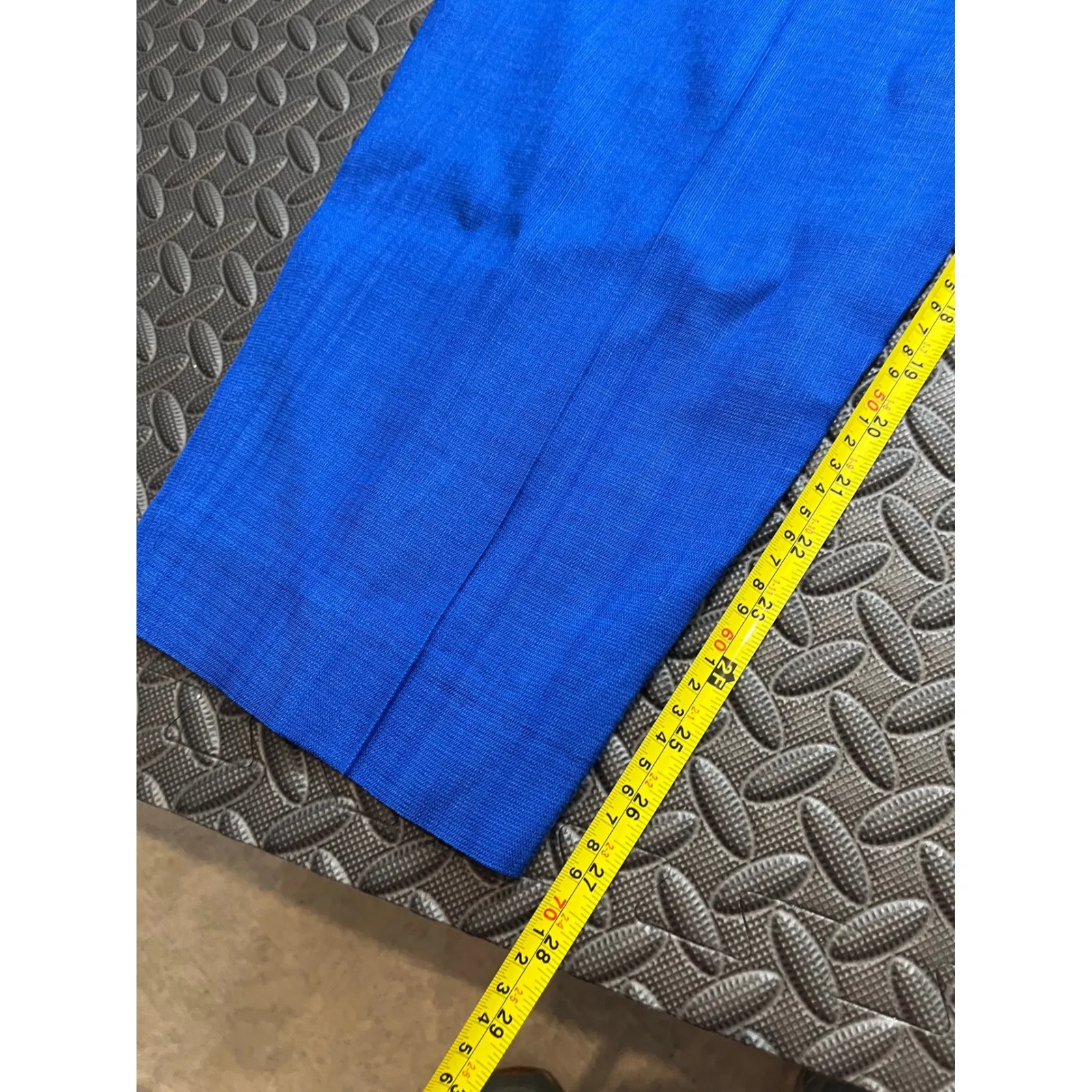 Sandro Straight Leg Trousers Electric Blue Mix It Viscose Womens 42 US Size 10 - Image 7