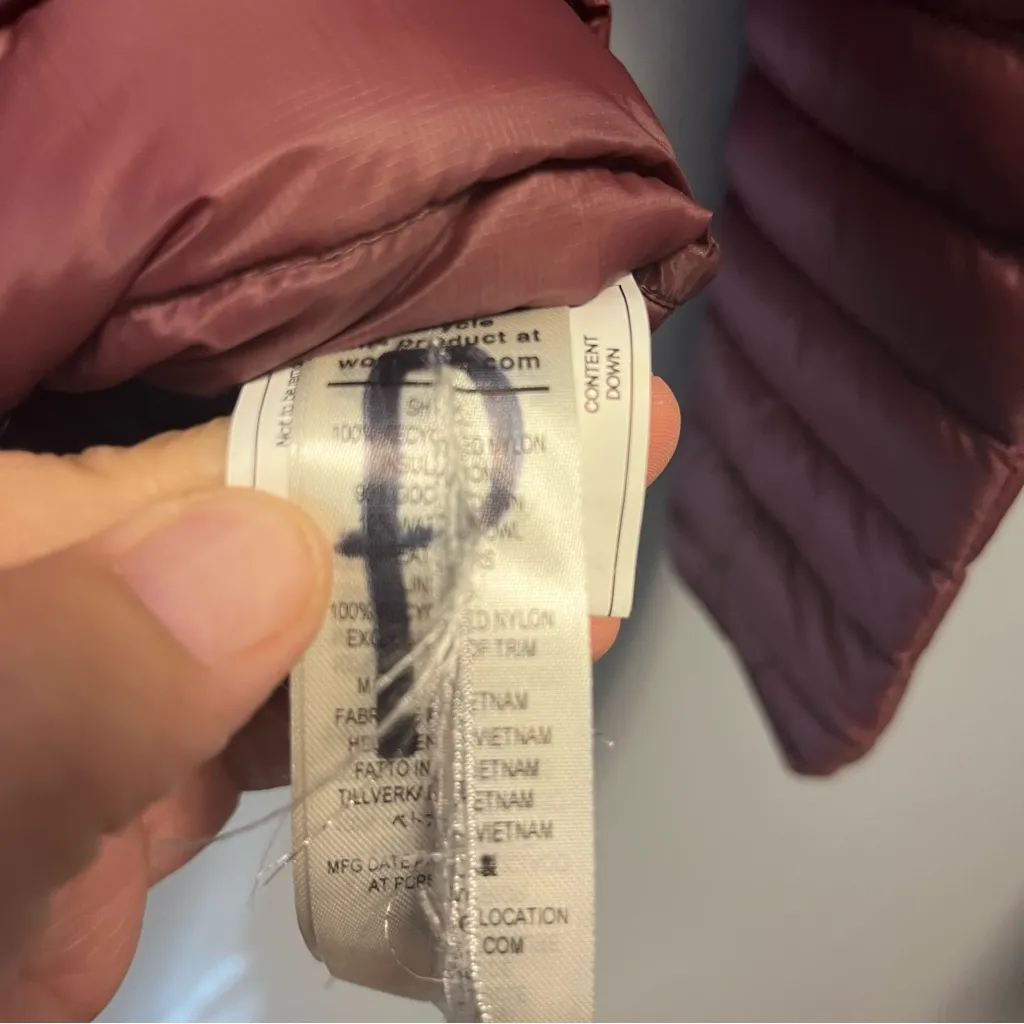 Patagonia  Jacket Women's AlpLight Down Pullover in Dark Ruby Sz XXS NWOT - Image 13