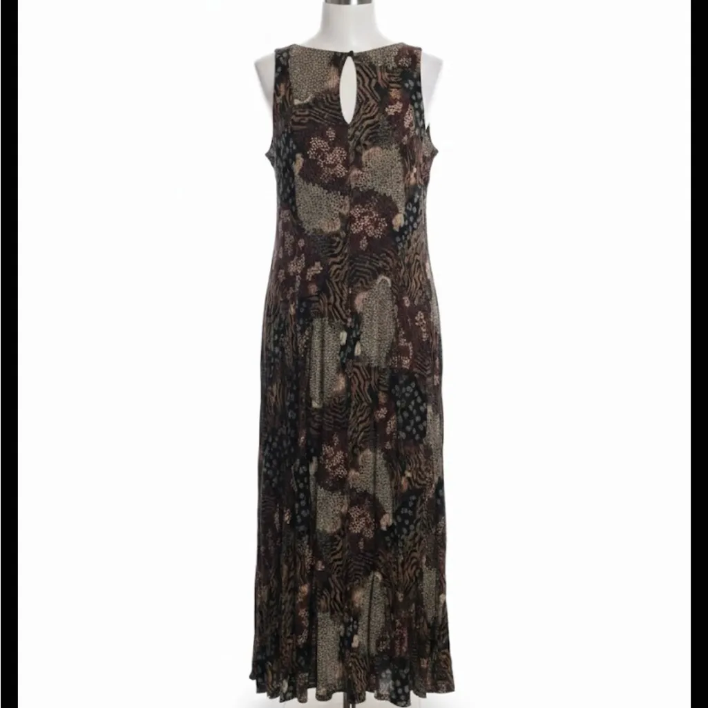 Patchwork Pattern Maxi Brown - Image 2