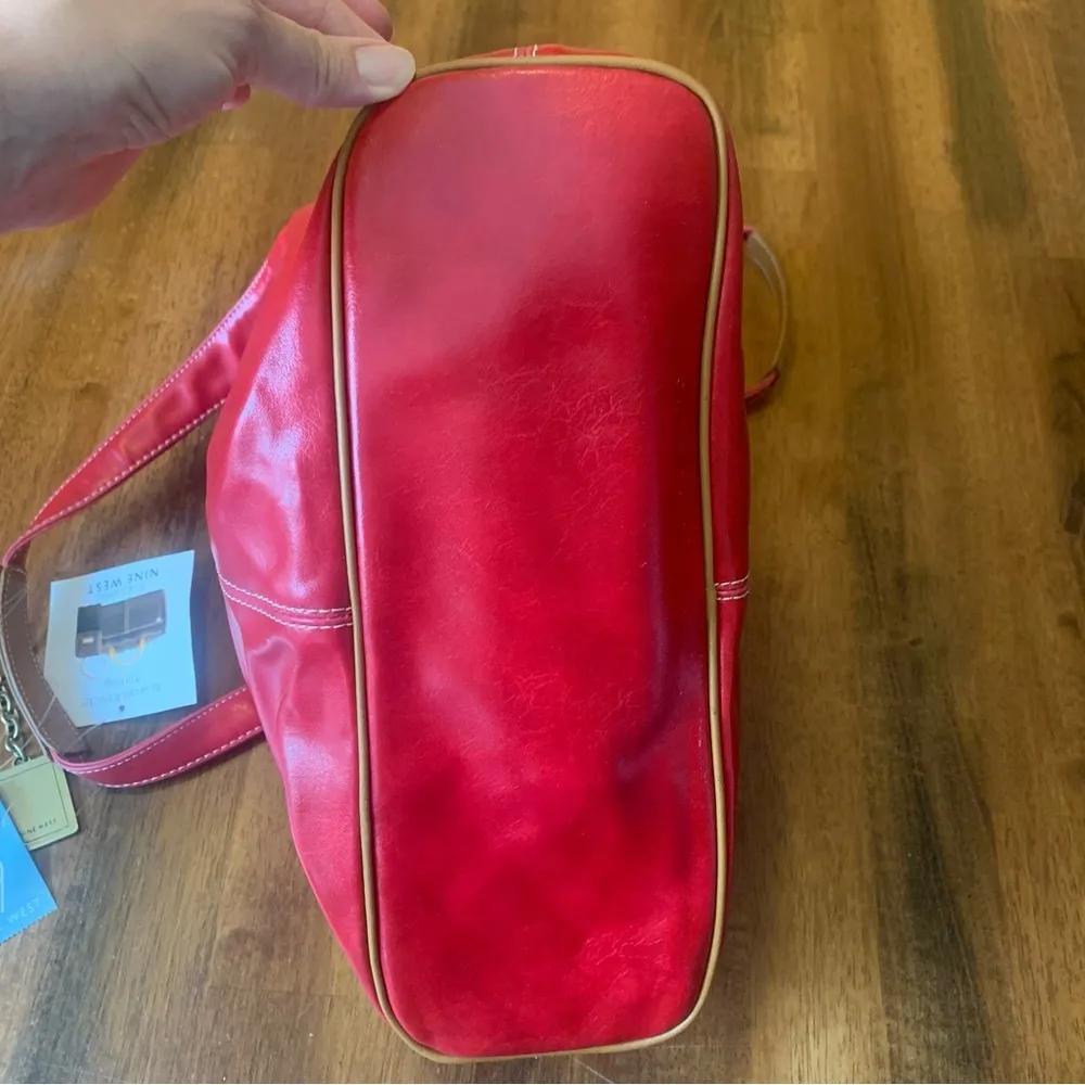 Nine West NWT Shoulder Bag Plus Accessories Chili Red Purse Vintage 90’s - Image 8