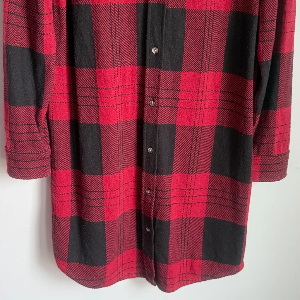 FAHERTY Orchard House Plaid Legend Sweater Dress Large - Image 6