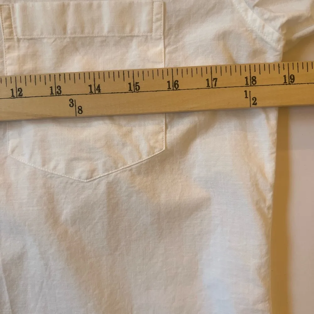 Frank & Eileen Don White Italian Collared Button Down Dress Shirt Medium - Image 12