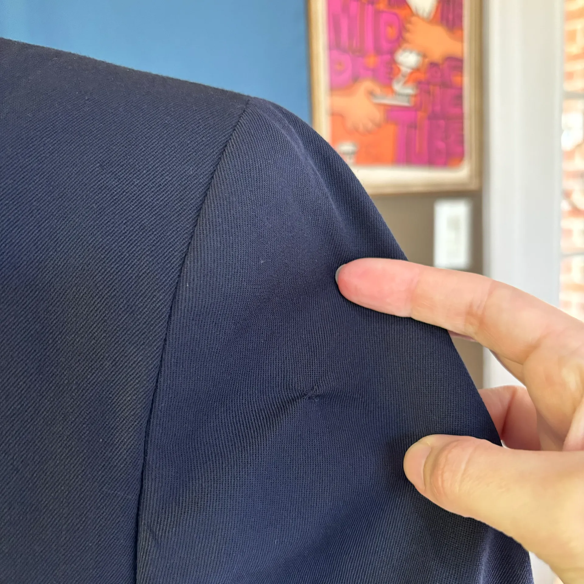 Vintage 80s  Wool Long Line Suit Jacket - Image 6