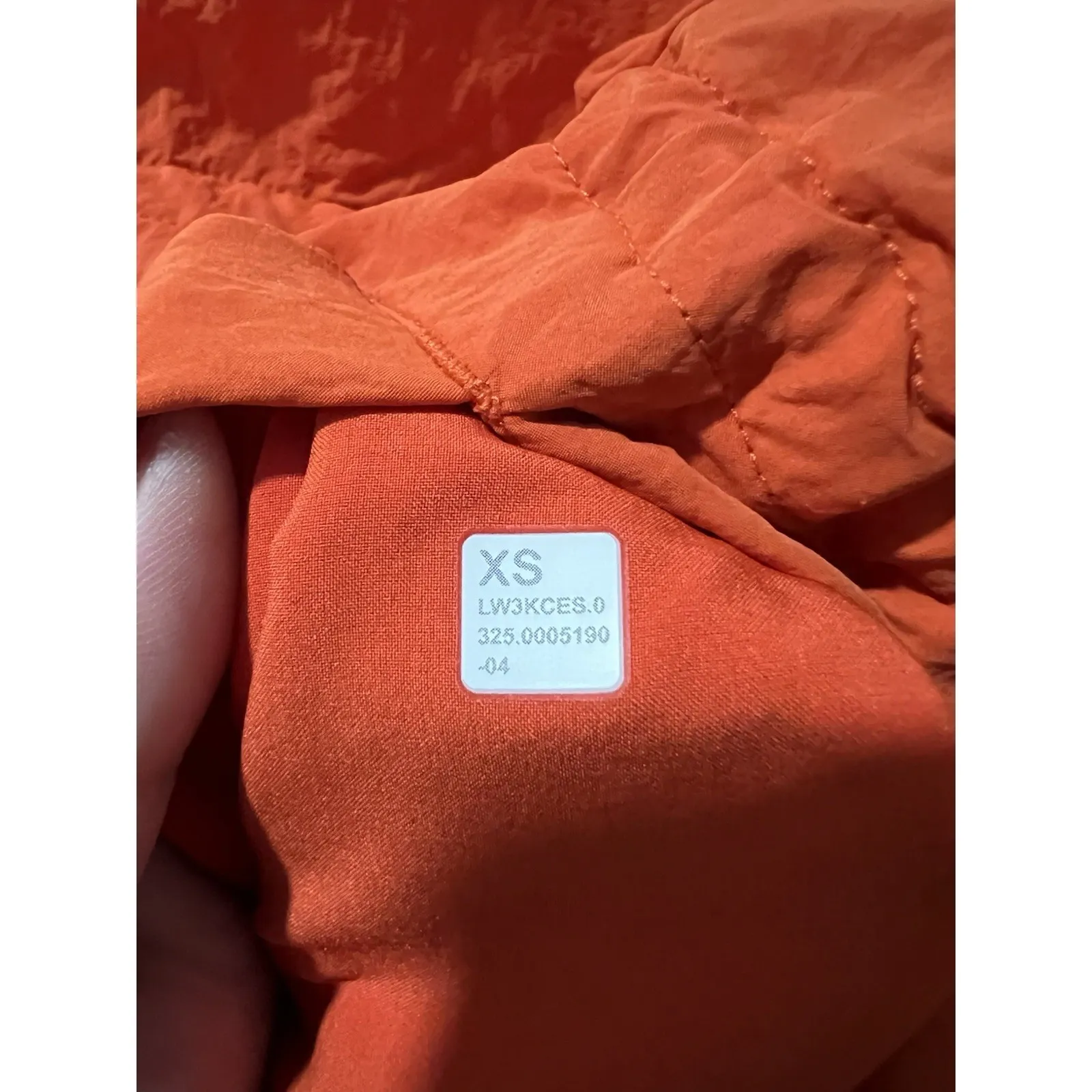 Lululemon Crinkle Nylon Cinchable Jacket Size XS NWT $148 Sunburst Orange - Image 4