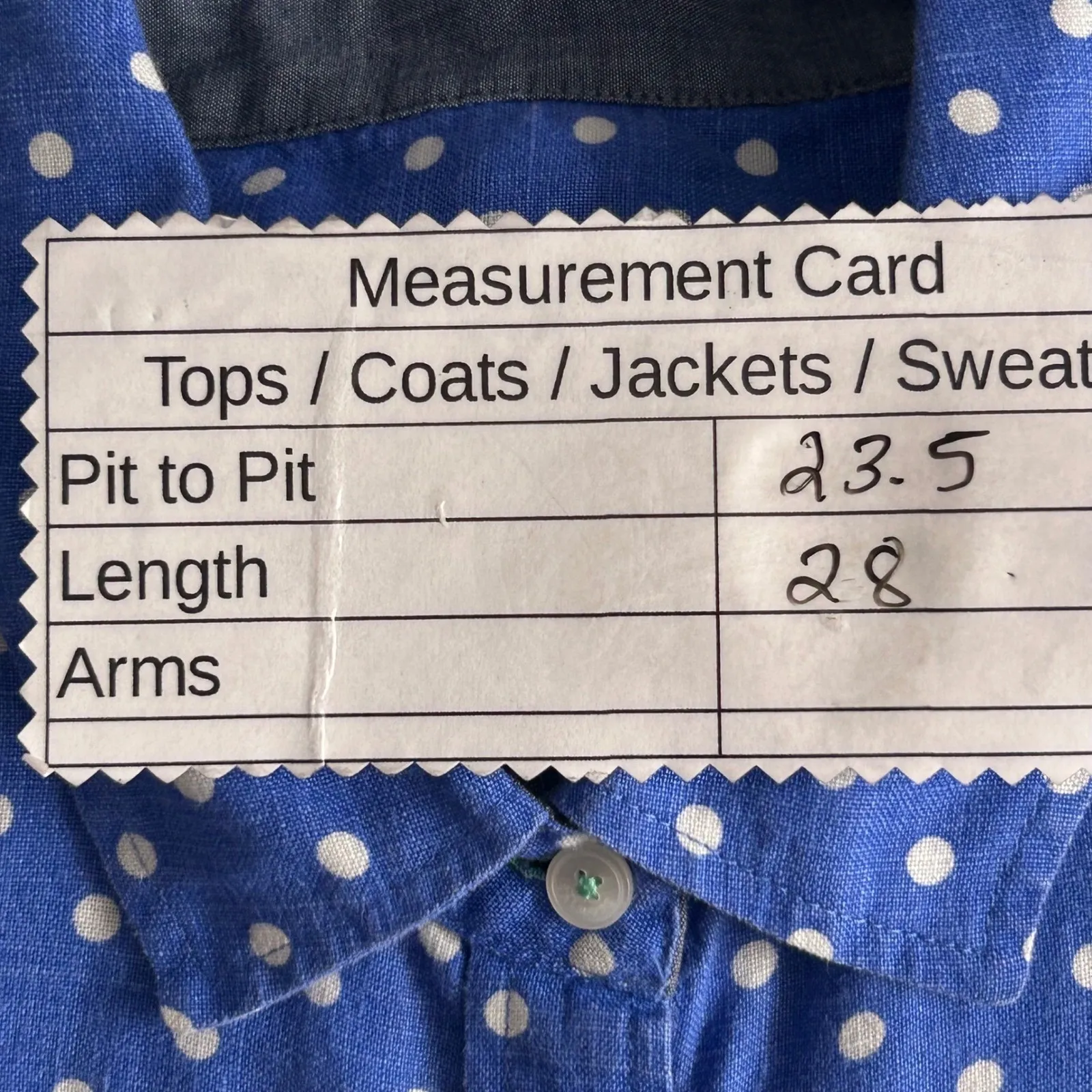 Talbots Button Up Shirt Blue XL - Image 8