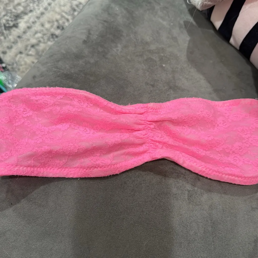 MUDD Pink Lace Bandeau - Image 5