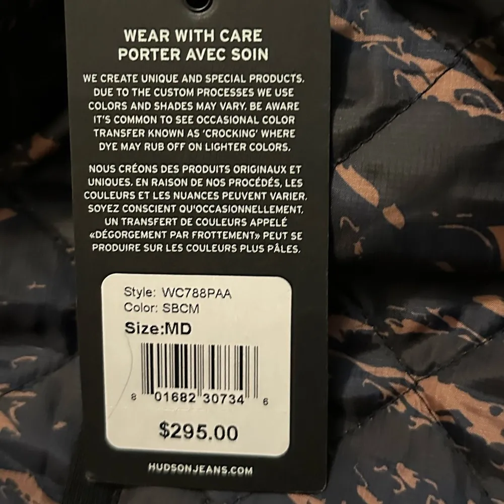 Hudson Jeans NWT Hudson Reversible Quilted Bomber Jacket M - Image 4