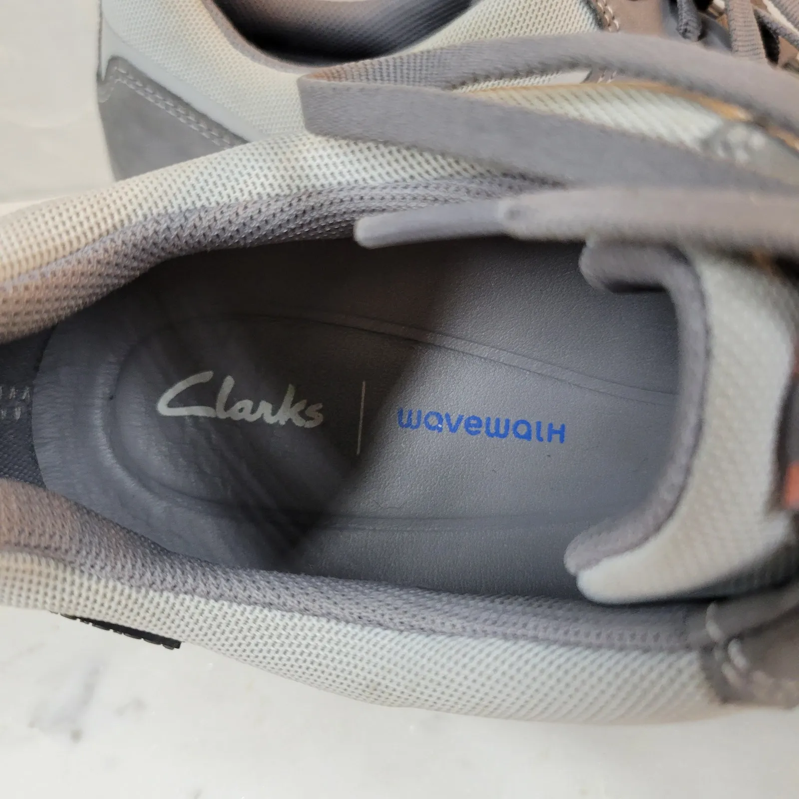 Clarks‎ WaveWalk 2.0 Womens Sneakers 11 Gray Lace Up Waterproof Walking Shoe - Image 13