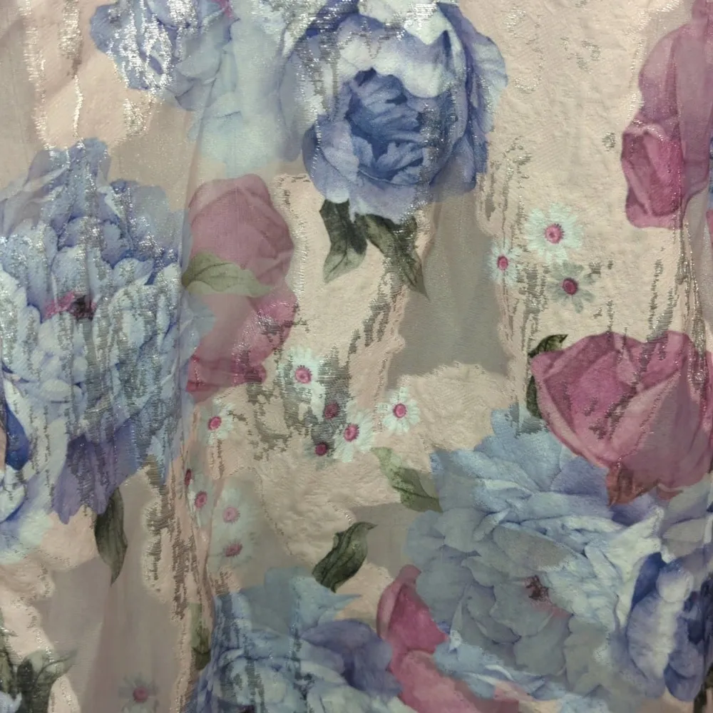 Aidan Mattox‎ Floral Print Crepe One-Shoulder Ball Gown Dress - Image 11