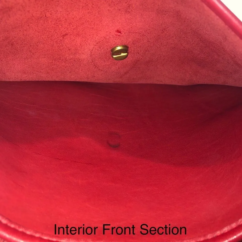 Vintage COACH Willis Red Glove Tanned Leather Turn Lock Satchel 9927 USA COA - Image 13