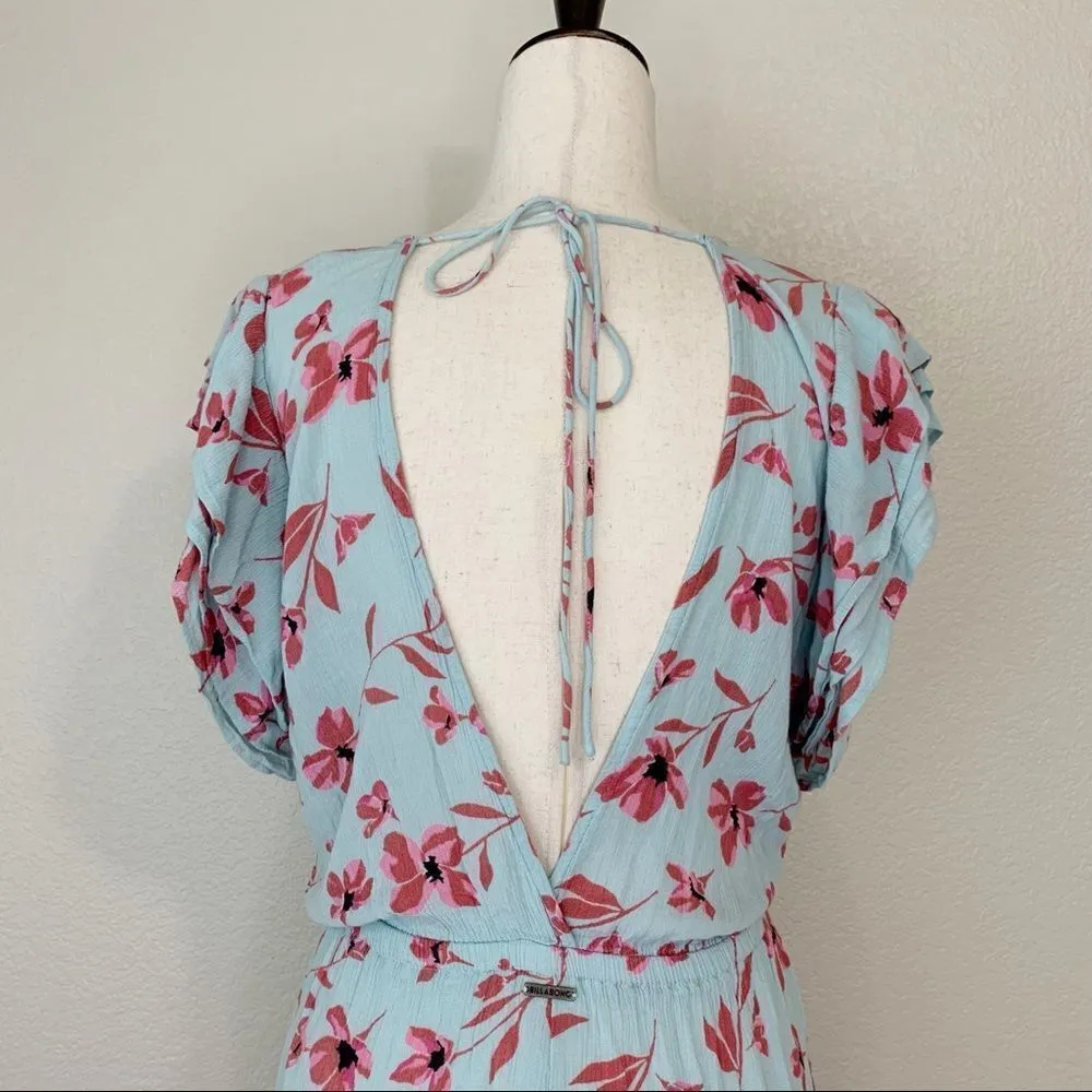 Billabong  Size Small Ruffle Up Floral Romper - Image 10