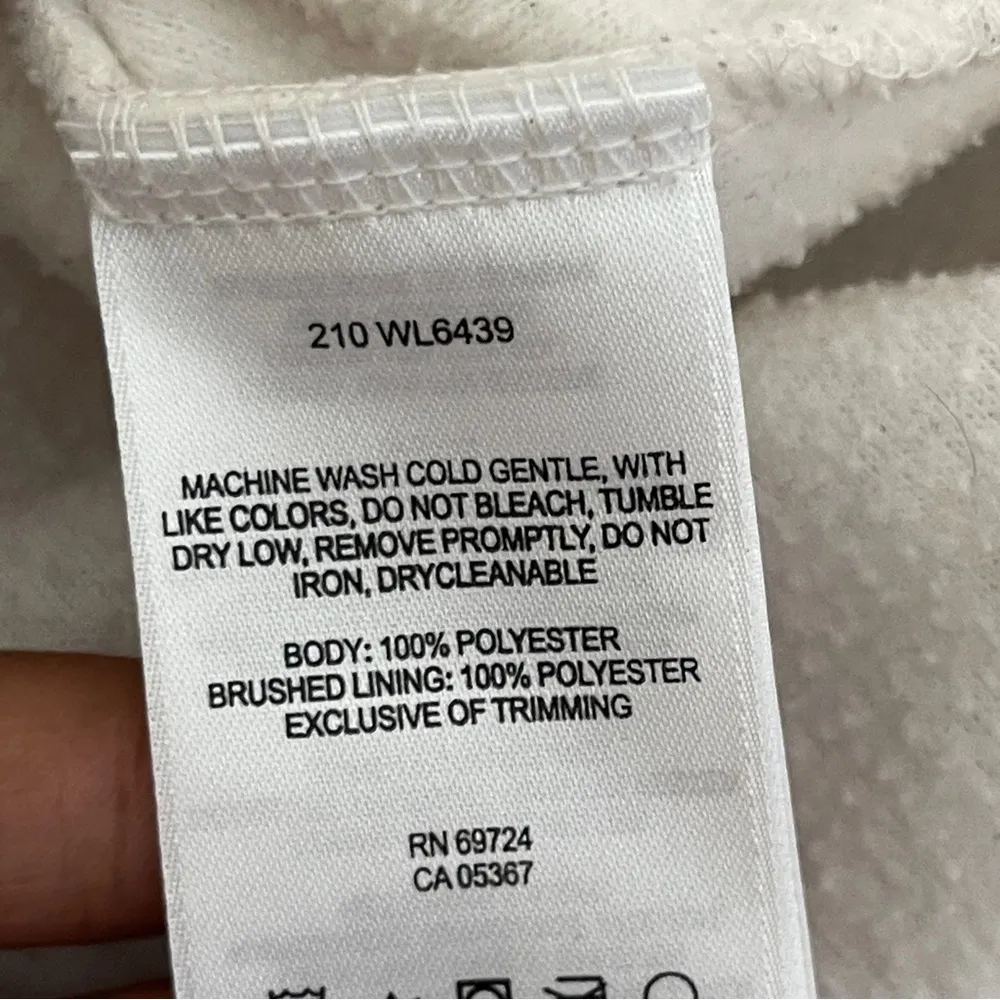 COLUMBIA | Cream Zip Up Fleece Jacket Sz S - Image 7