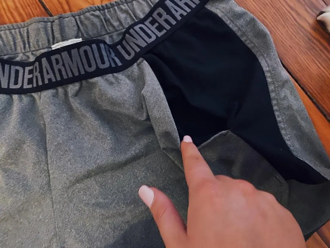 Under Armour Gray Under Armor Shorts - Image 3