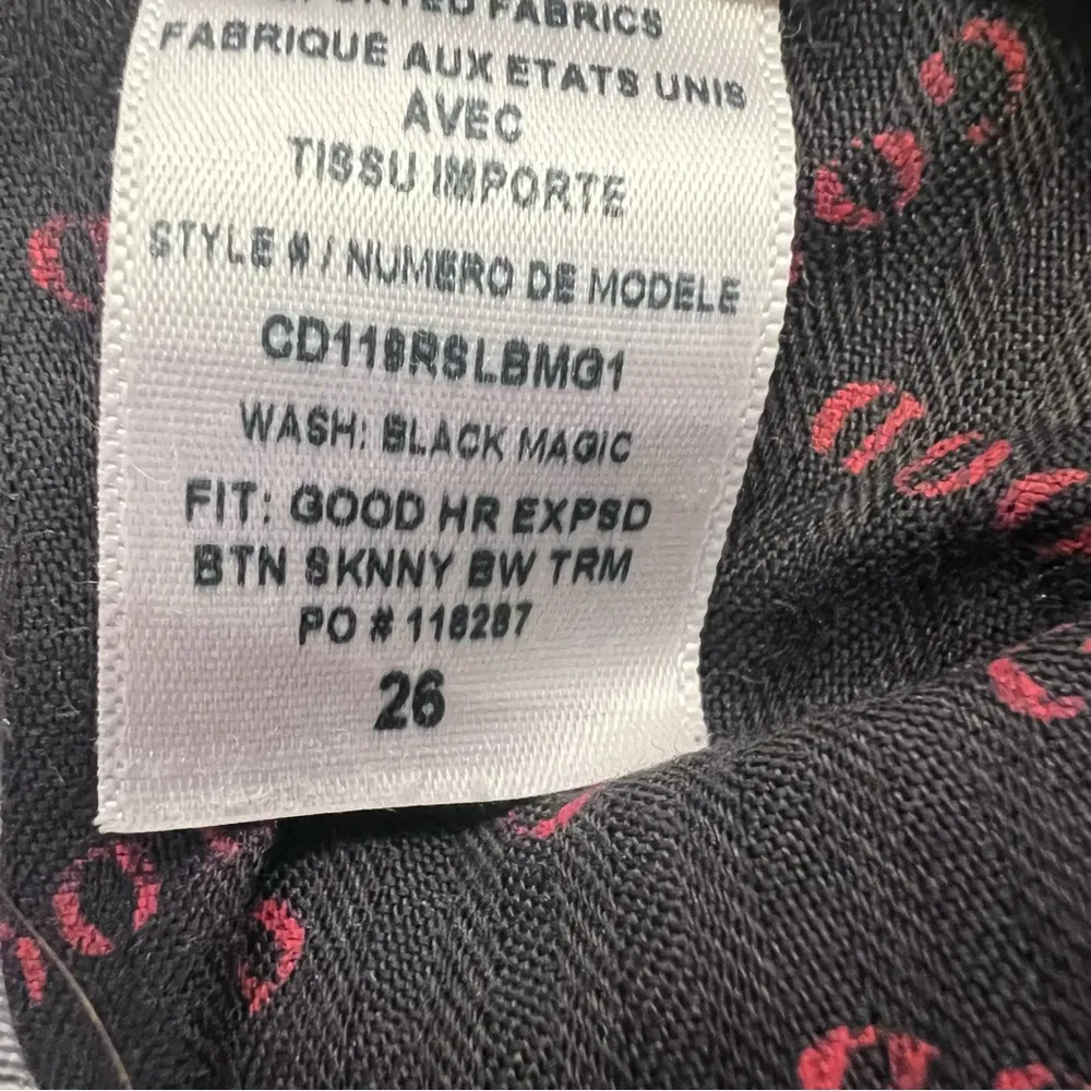 ALICE + OLIVIA JEANS
Good High-Rise Exposed Button Skinny Jeans with Stripes - Image 5