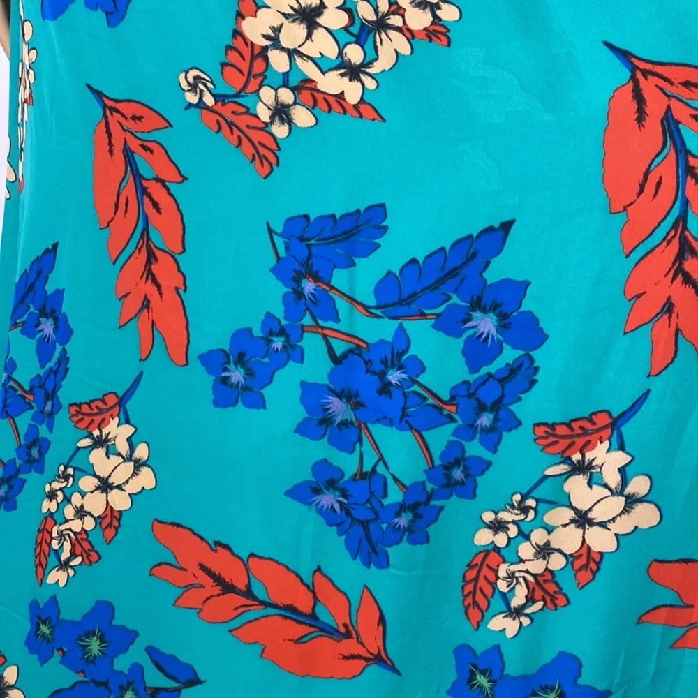 Belle Veré Off of Shoulders Wrap Maxi Floral Dress S - Image 10