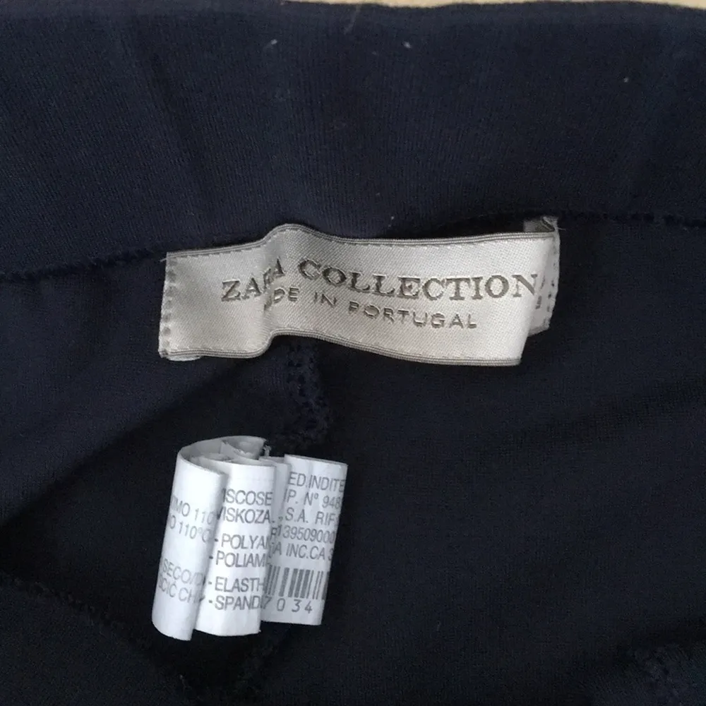 Zara Navy Blue Medium Leggings fitted Slim Fit - Image 4