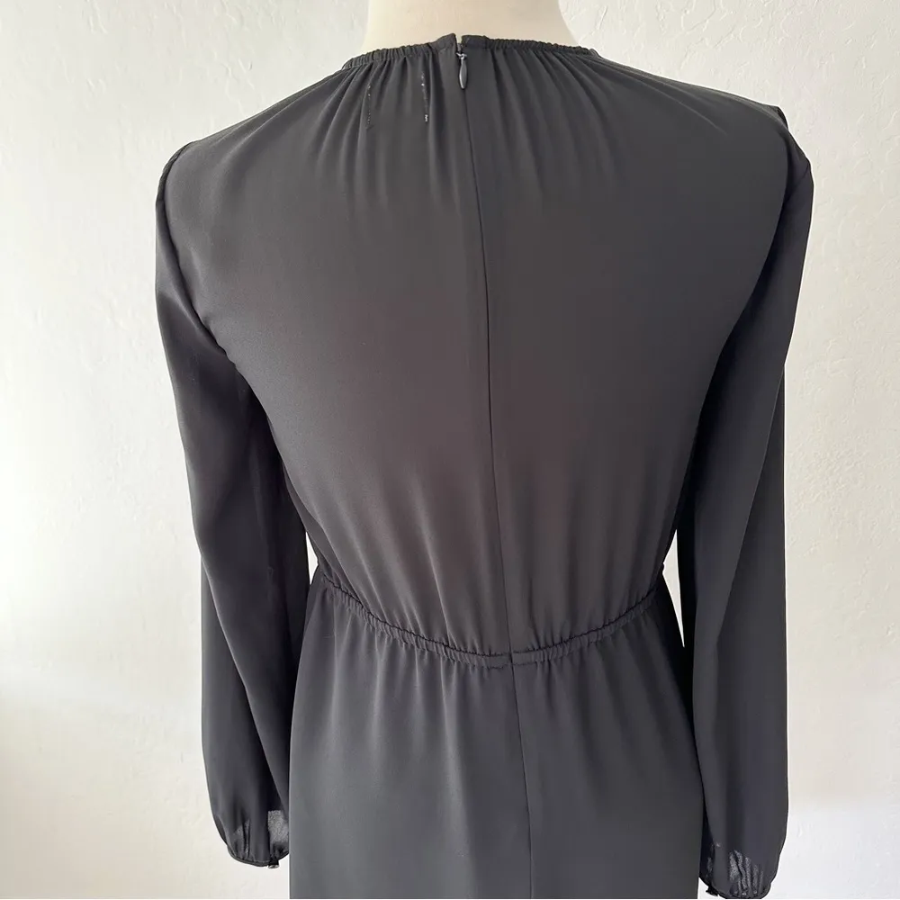 Aritzia Sunday Best Poppins Long Sleeve Mini Dress Black | 2 - Image 9