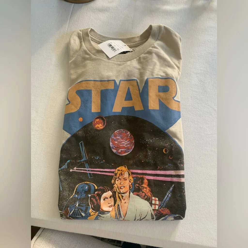 NWT Star Wars Graphic Tee T Shirt Size Small Men’s Unisex Leia Luke C - Image 2