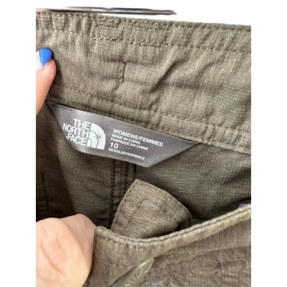 The North Face HORIZON 2.0 Roll-Up Shorts Women's Size 10 Green - Image 11