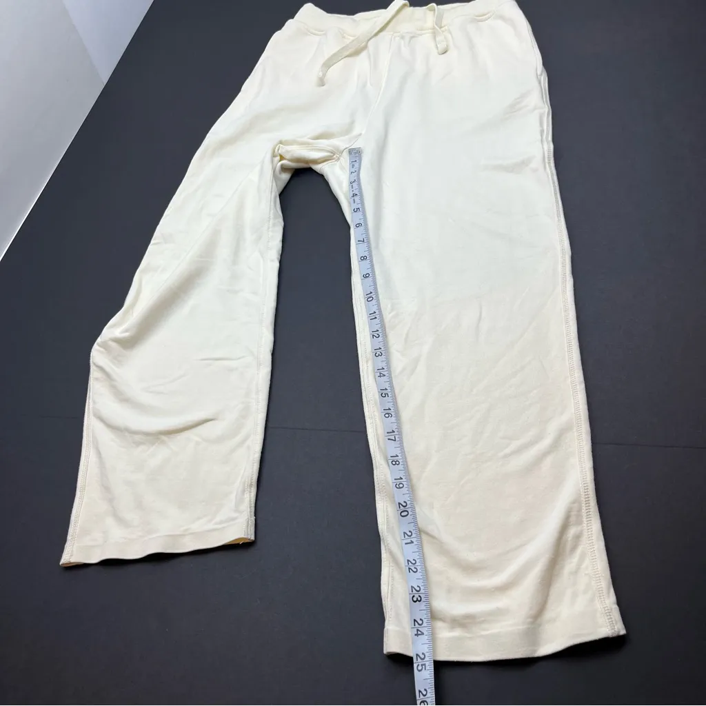 Varley Women SZ Small Cream Jersey Knit Pant Pull-On Drawstring Stretch *FLAWED - Image 10