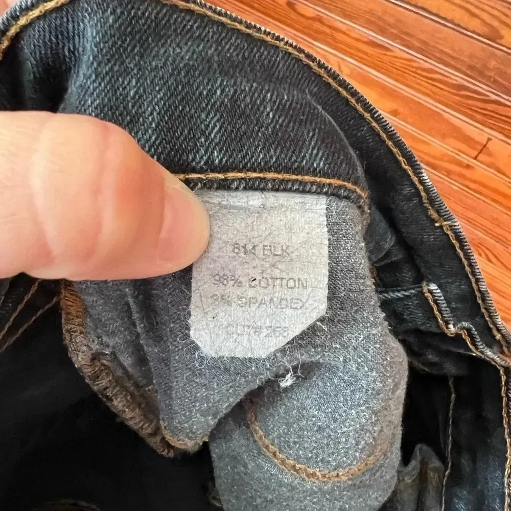 J Brand Jeans 814 Elk Dark Wash Cut 268 Size 28 8.5" Rise - Image 12