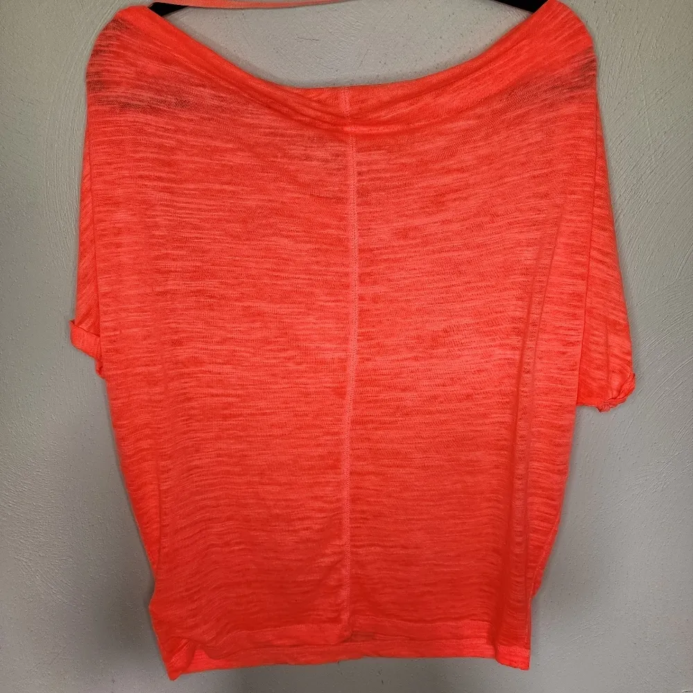 We The Free Womens Astrid Convertible Neck Oversized T-Shirt Orange - Image 4