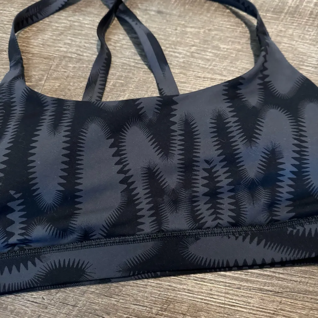 Adidas Black & Grey Sports Bra - Image 2
