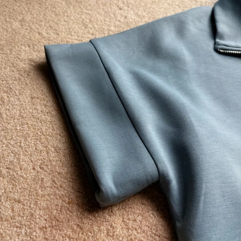 Scarlett Light Blue Short Sleeve Zip - Image 8