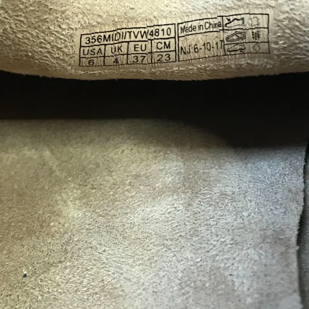 Vionic MIDI Sneaker Women's 6 EU 37 Black Nubuck Leather Comfort Slip On Shoes - Image 6